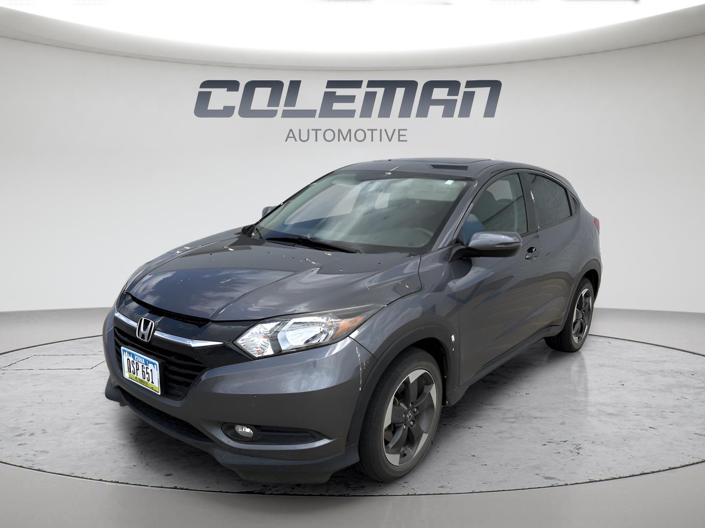Gray (Modern Steel Metallic) 2018 Honda HR-V SUV / Crossover All-Wheel Drive Continuously Variable Transmission