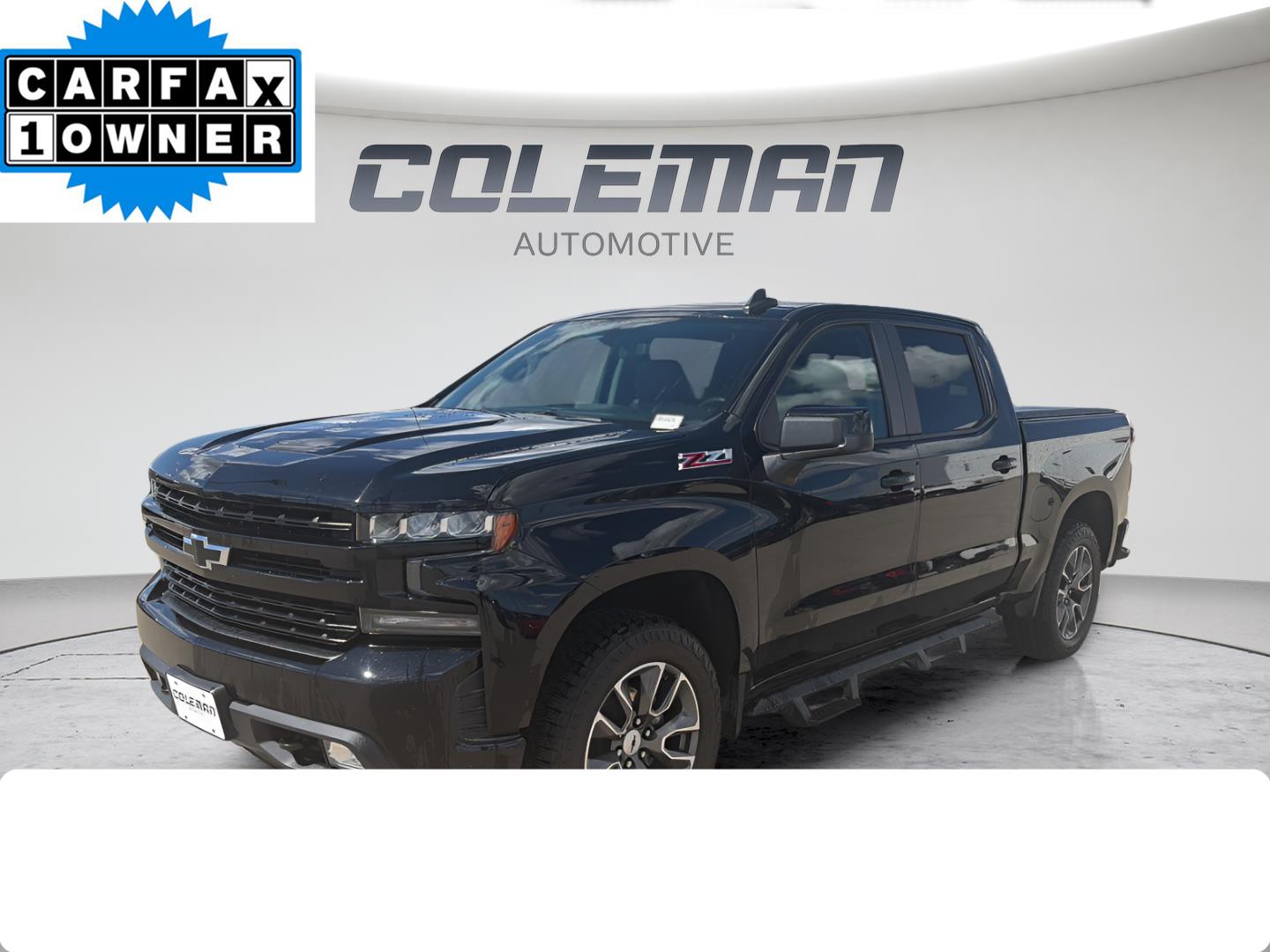 Black 2019 Chevrolet Silverado 1500 Pickup Truck Four-Wheel Drive 8-Speed Automatic