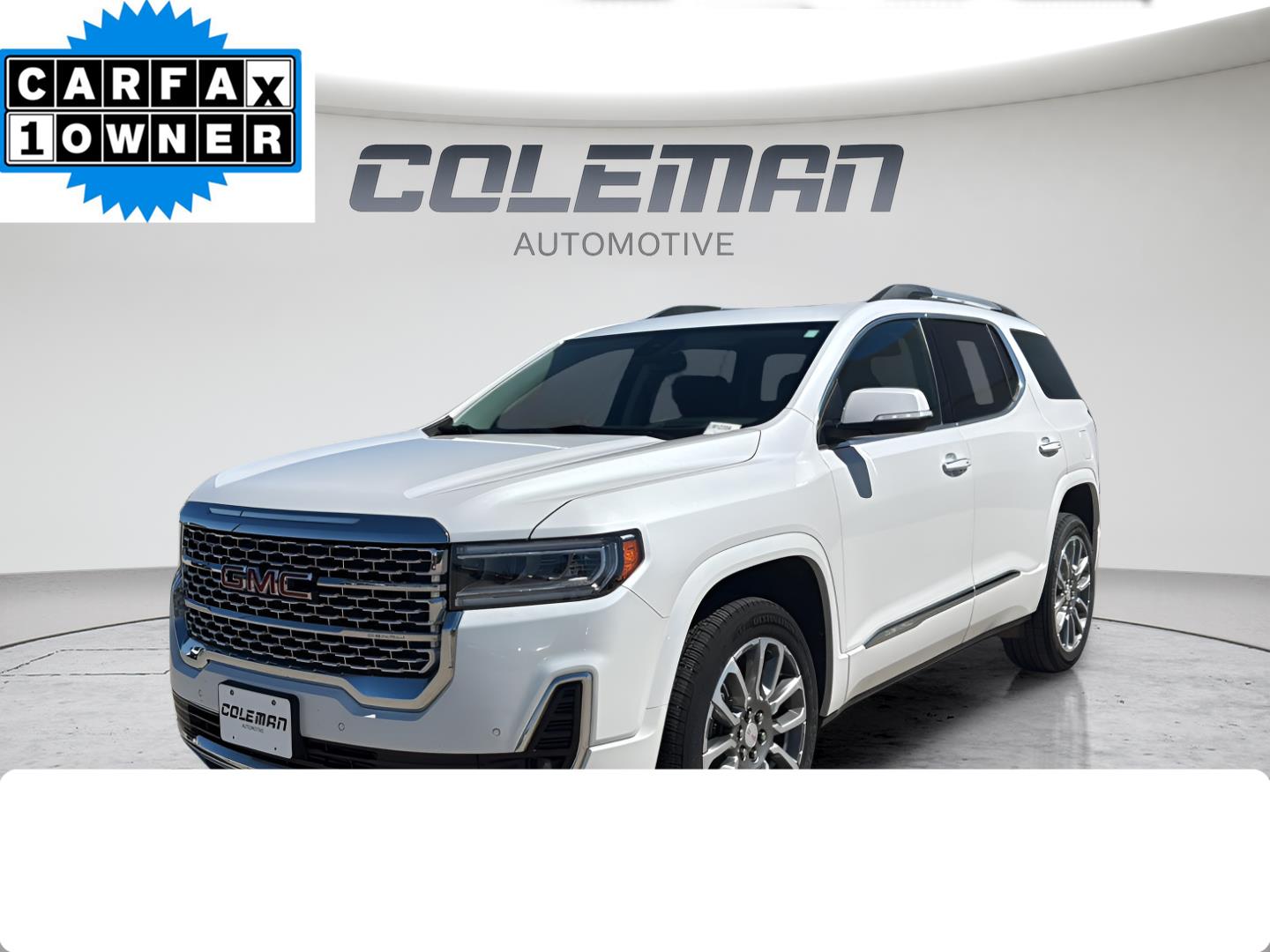 White Frost Tricoat 2023 GMC Acadia SUV / Crossover Four-Wheel Drive 9-Speed Automatic