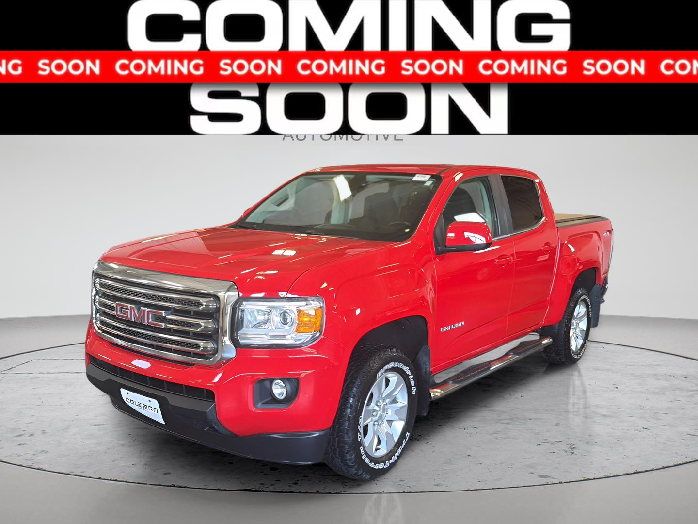 Cardinal Red 2018 GMC Canyon Pickup Truck Four-Wheel Drive 8-Speed Automatic