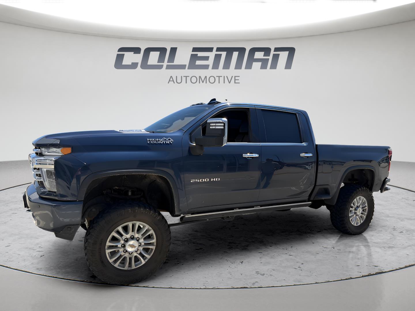 Blue 2021 Chevrolet Silverado 2500HD Pickup Truck Four-Wheel Drive 