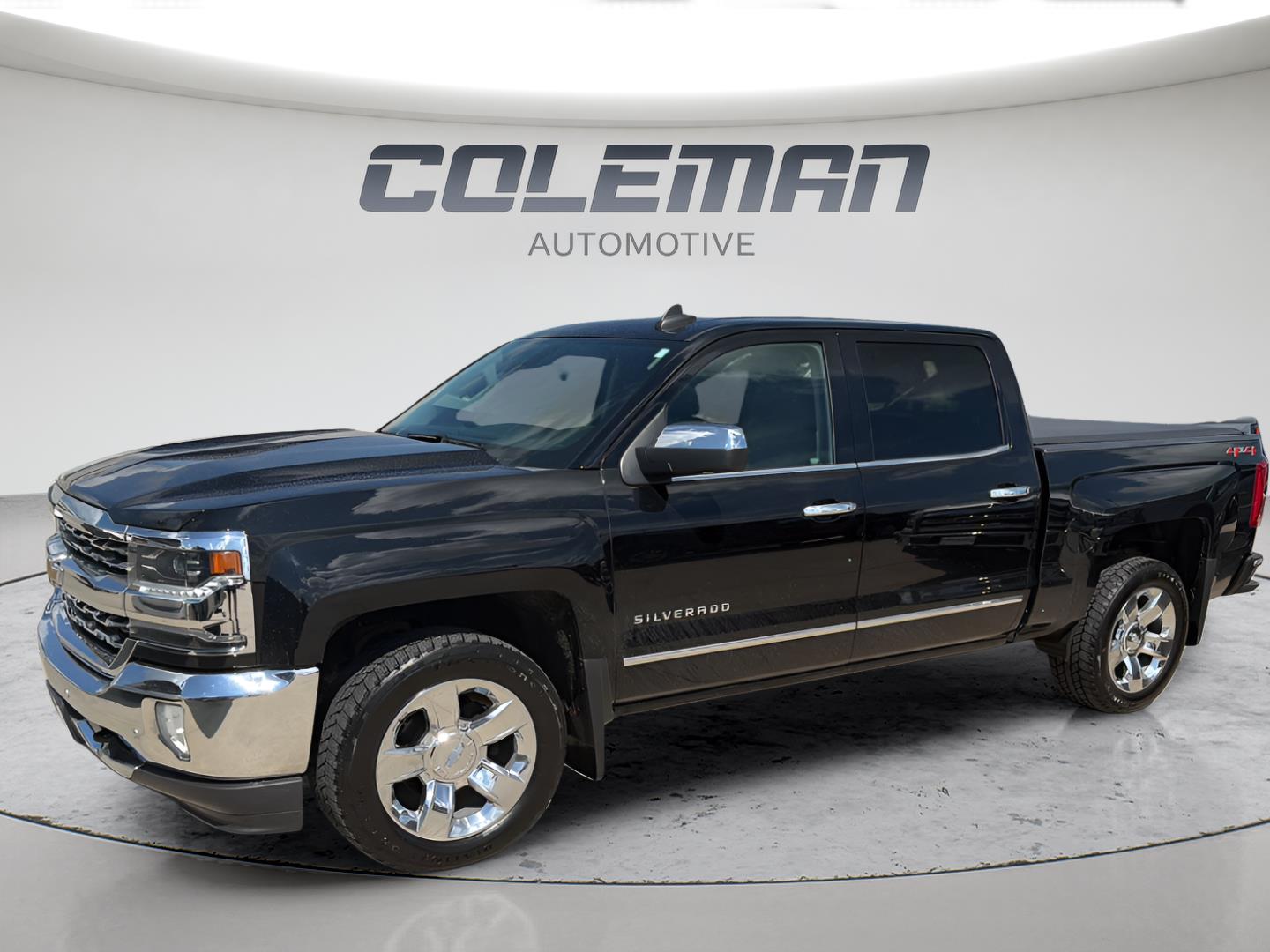 Black 2018 Chevrolet Silverado 1500 Pickup Truck Four-Wheel Drive 8-Speed Automatic