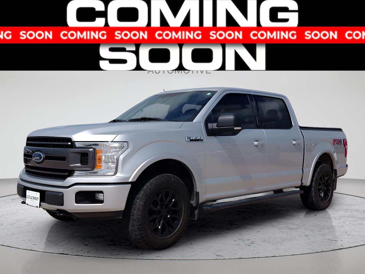 Black 2018 Ford F-150 Pickup Truck Four-Wheel Drive 