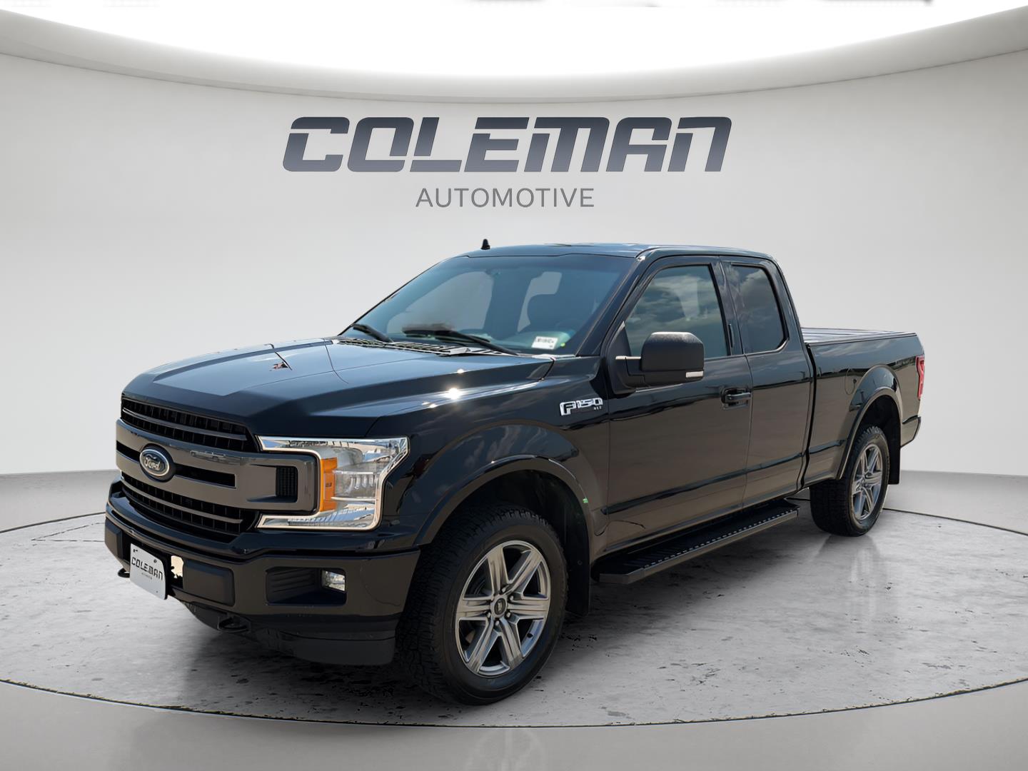 Black 2018 Ford F-150 Pickup Truck Four-Wheel Drive 