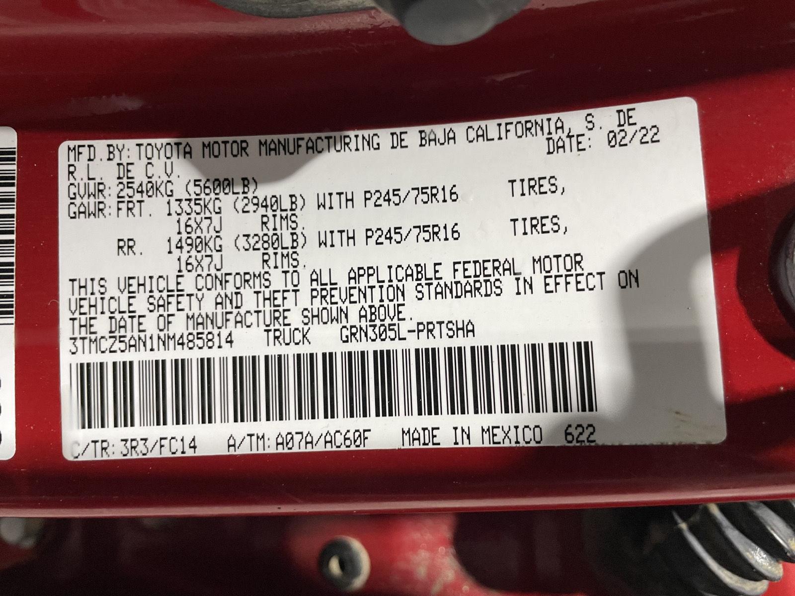 Used 2022 Toyota Tacoma TRD Off Road Double Cab Truck for sale in St Joseph MO