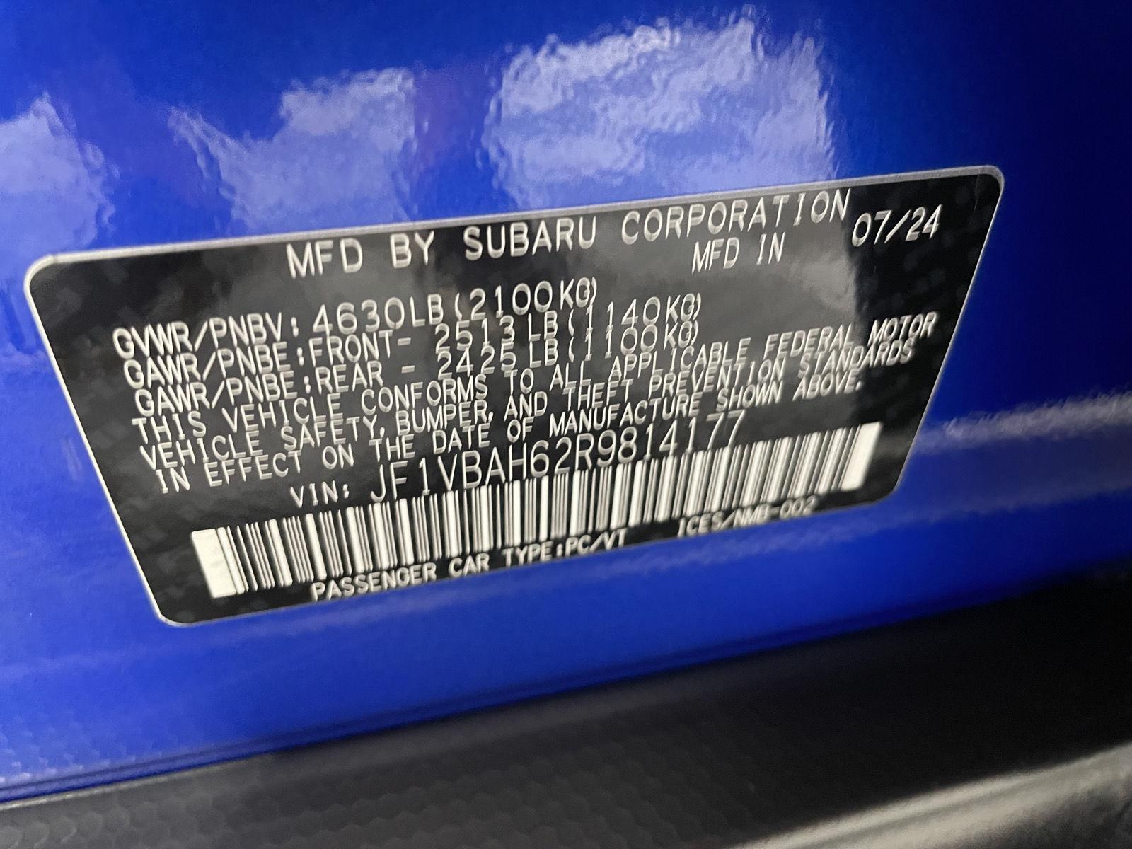 Pre-Owned 2024 Subaru WRX for sale in St. Joseph MO