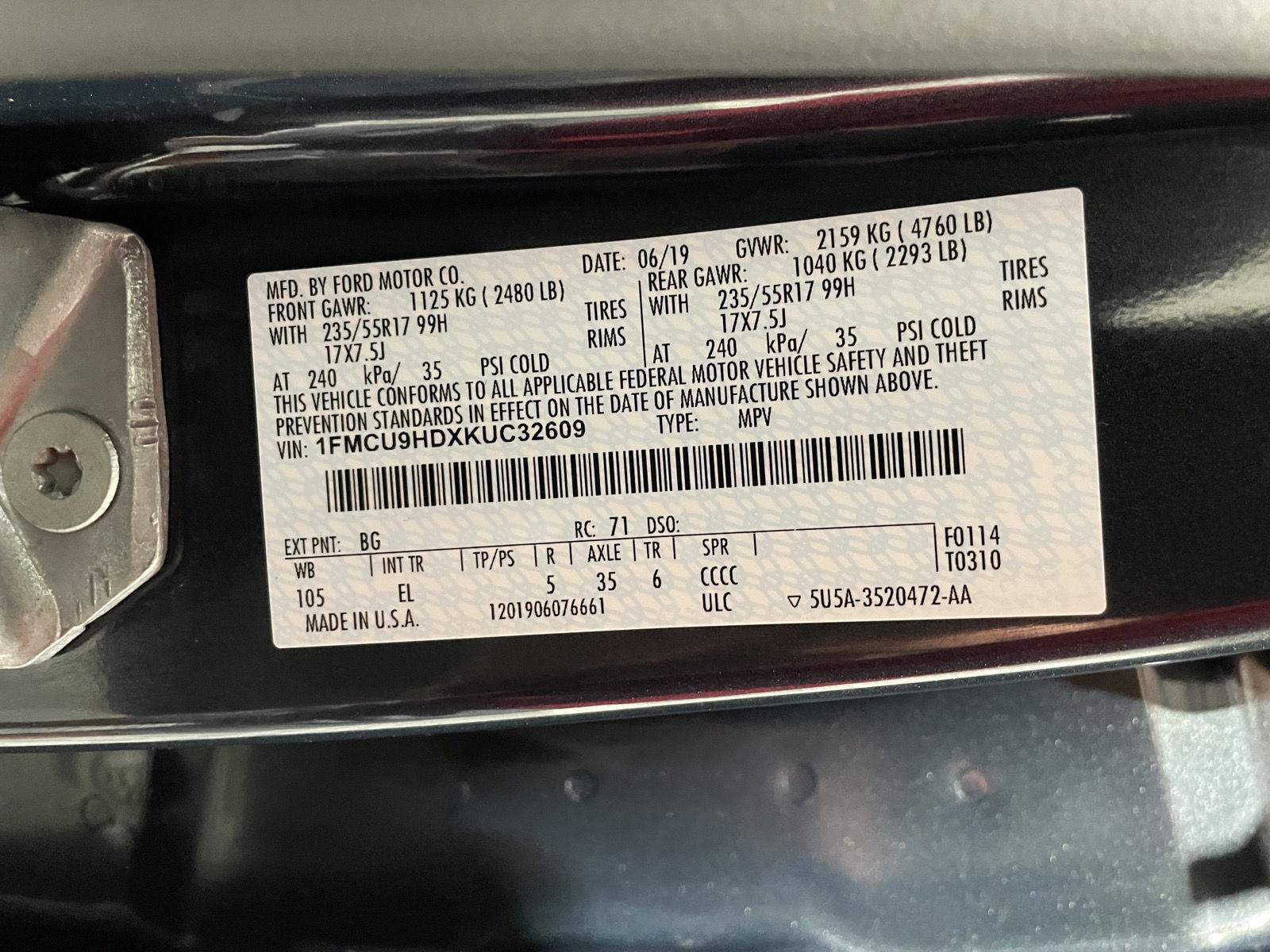 Pre-Owned 2019 Ford Escape for sale in St. Joseph MO
