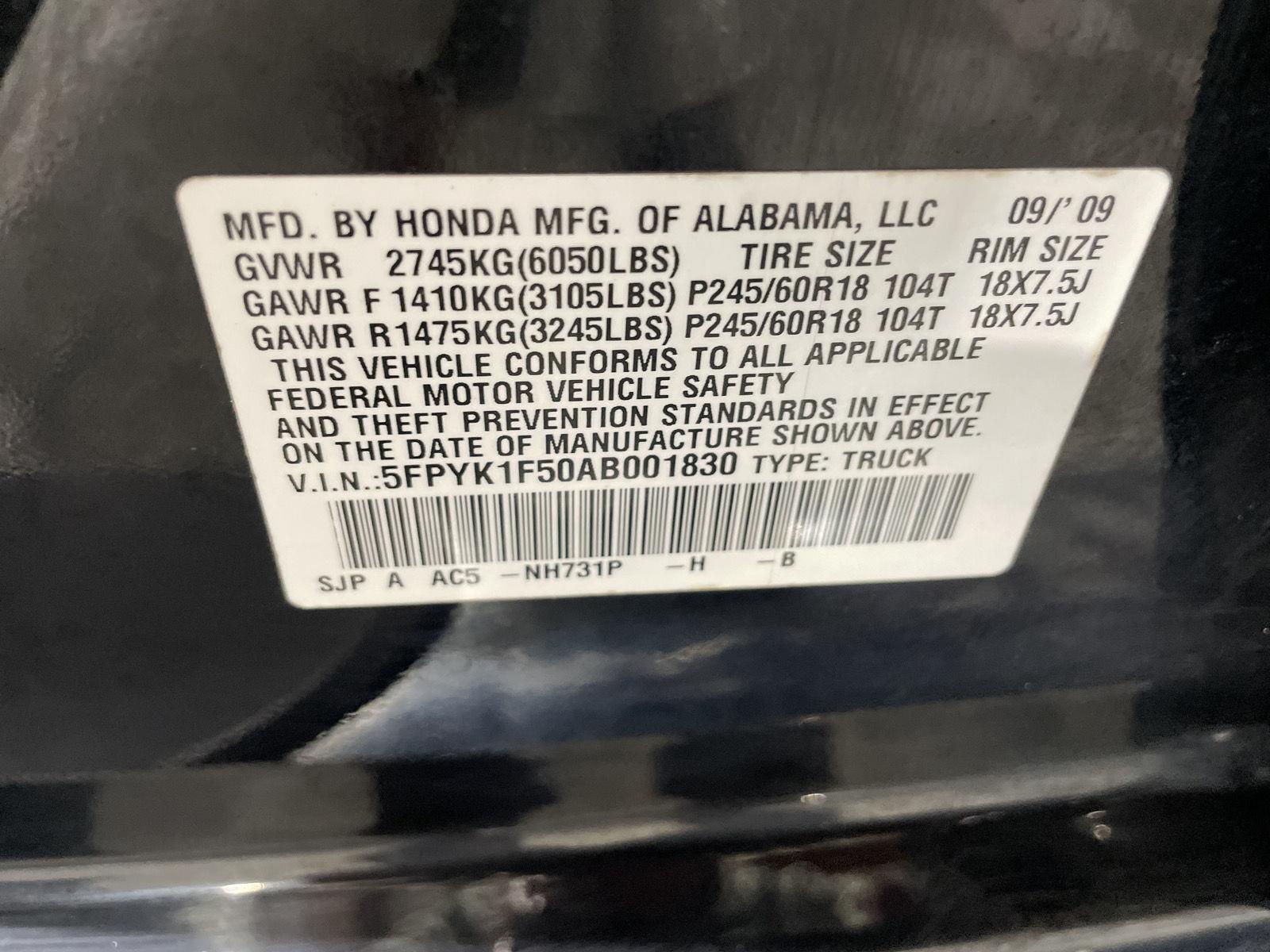 Pre-Owned 2010 Honda Ridgeline for sale in St. Joseph MO