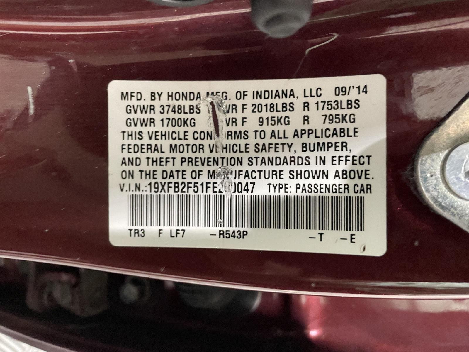 Pre-Owned 2015 Honda Civic Sedan for sale in St. Joseph MO