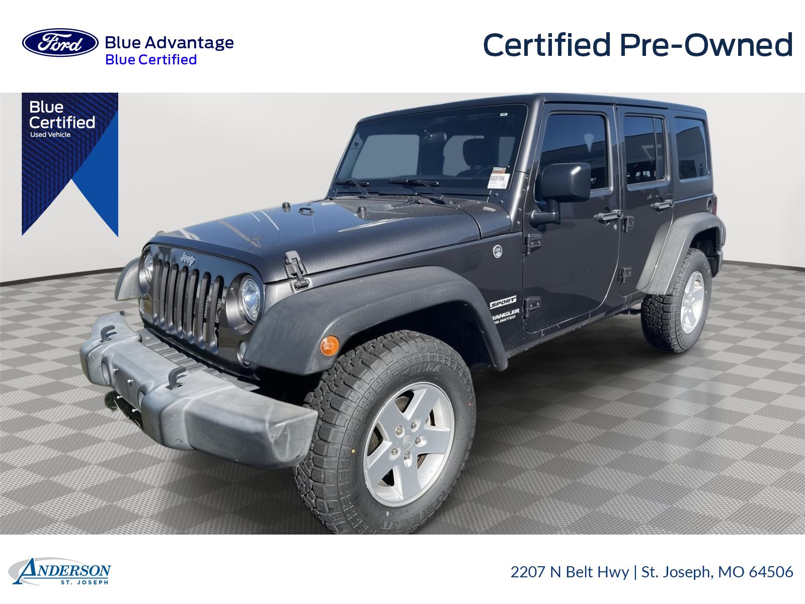 Pre-Owned 2017 Jeep Wrangler Unlimited for sale in St. Joseph MO