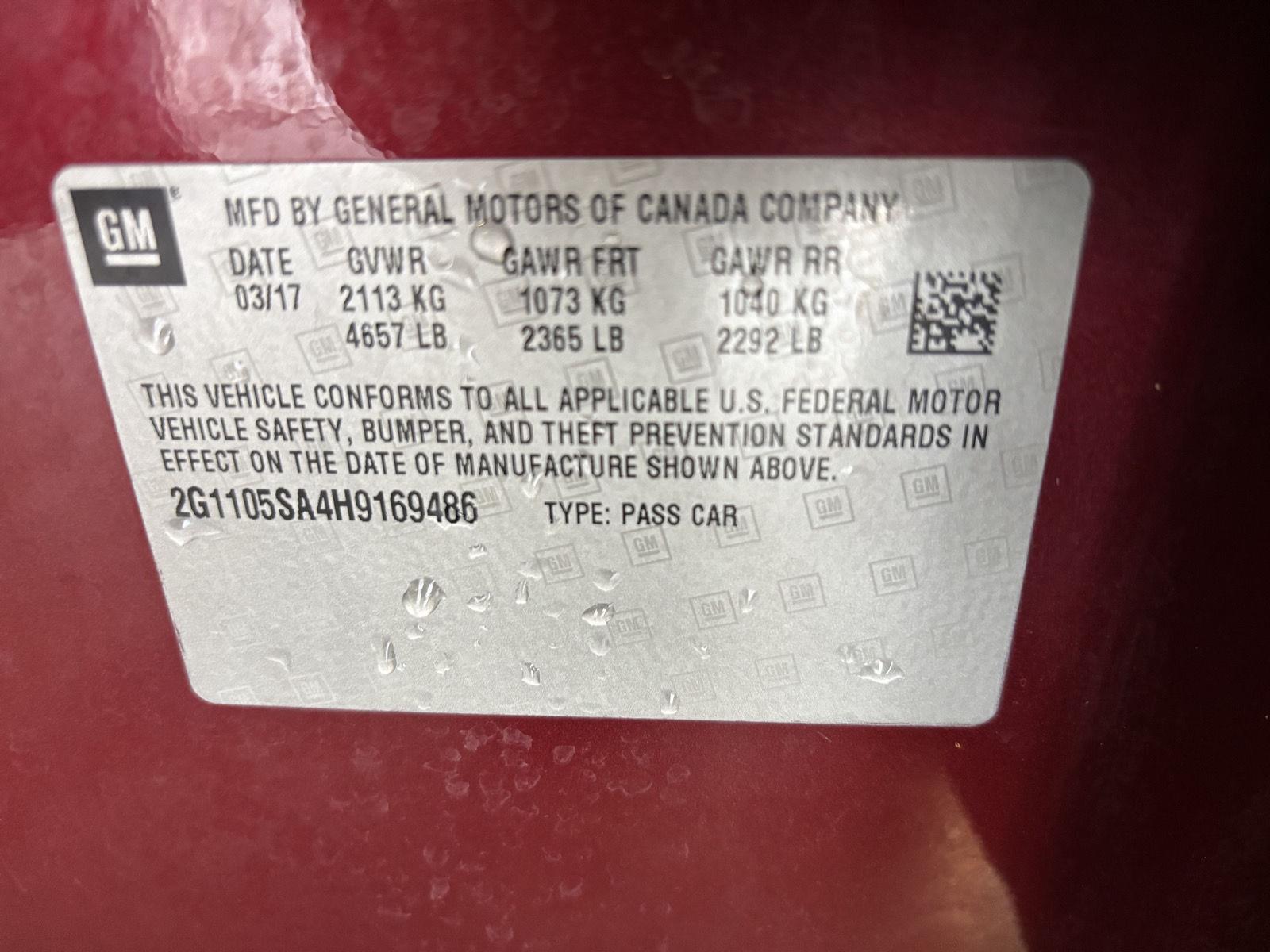 Pre-Owned 2017 Chevrolet Impala for sale in St. Joseph MO