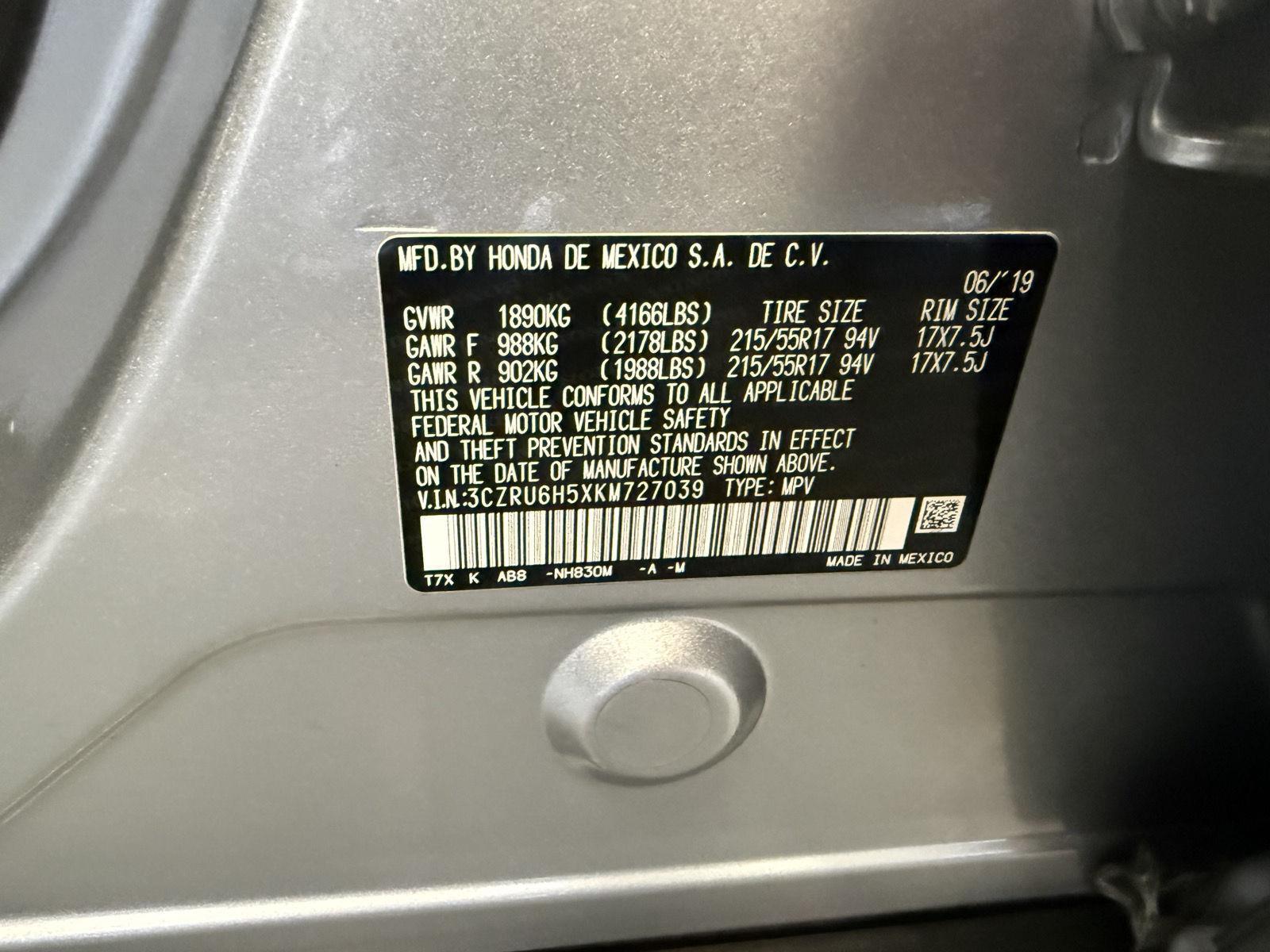 Used 2019 Honda HR-V EX SUV/Crossover for sale in St. Joseph MO