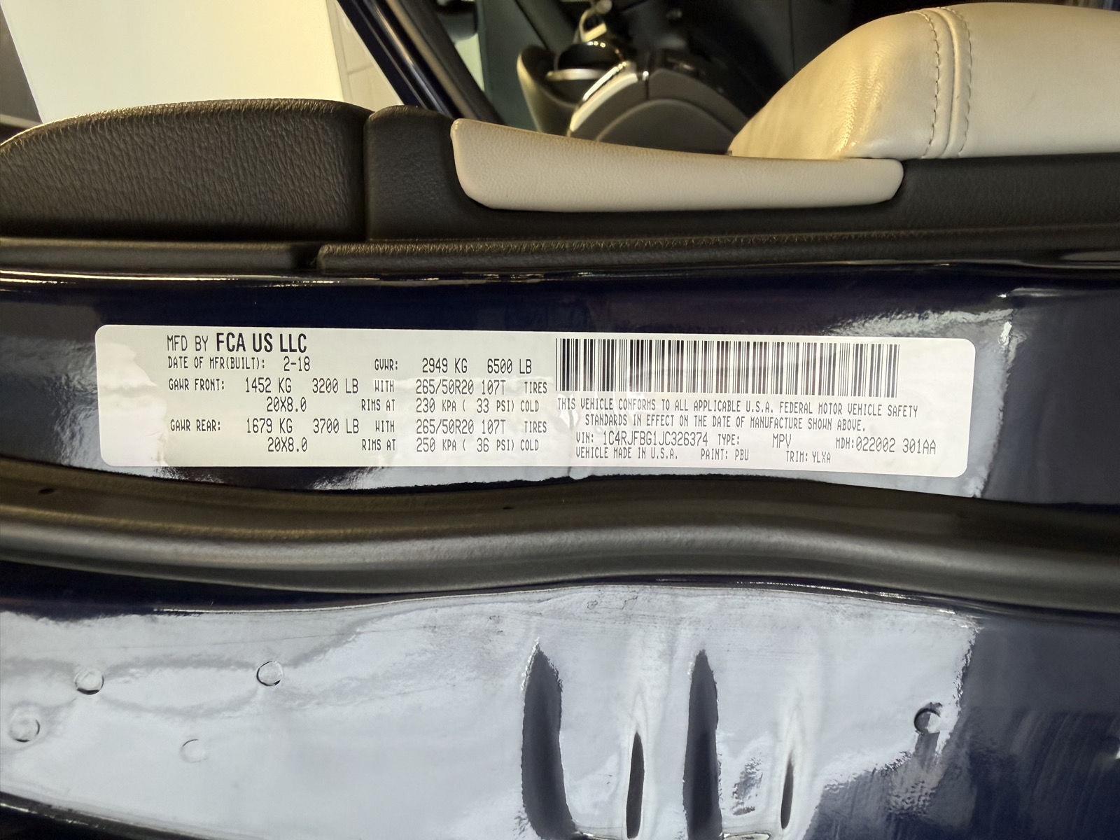 Pre-Owned 2018 Jeep Grand Cherokee for sale in St. Joseph MO