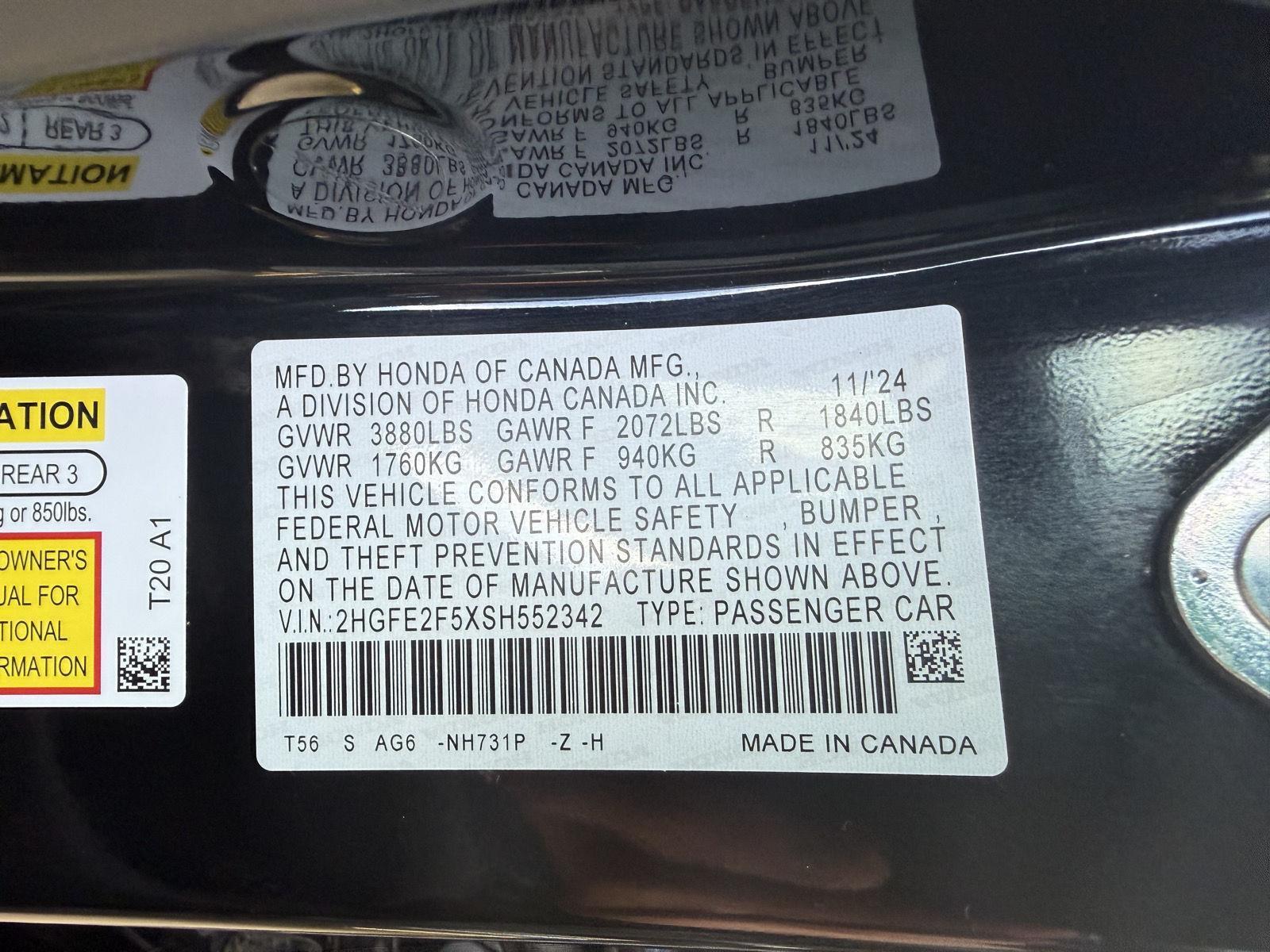 Used 2025 Honda Civic for sale in St. Joseph MO