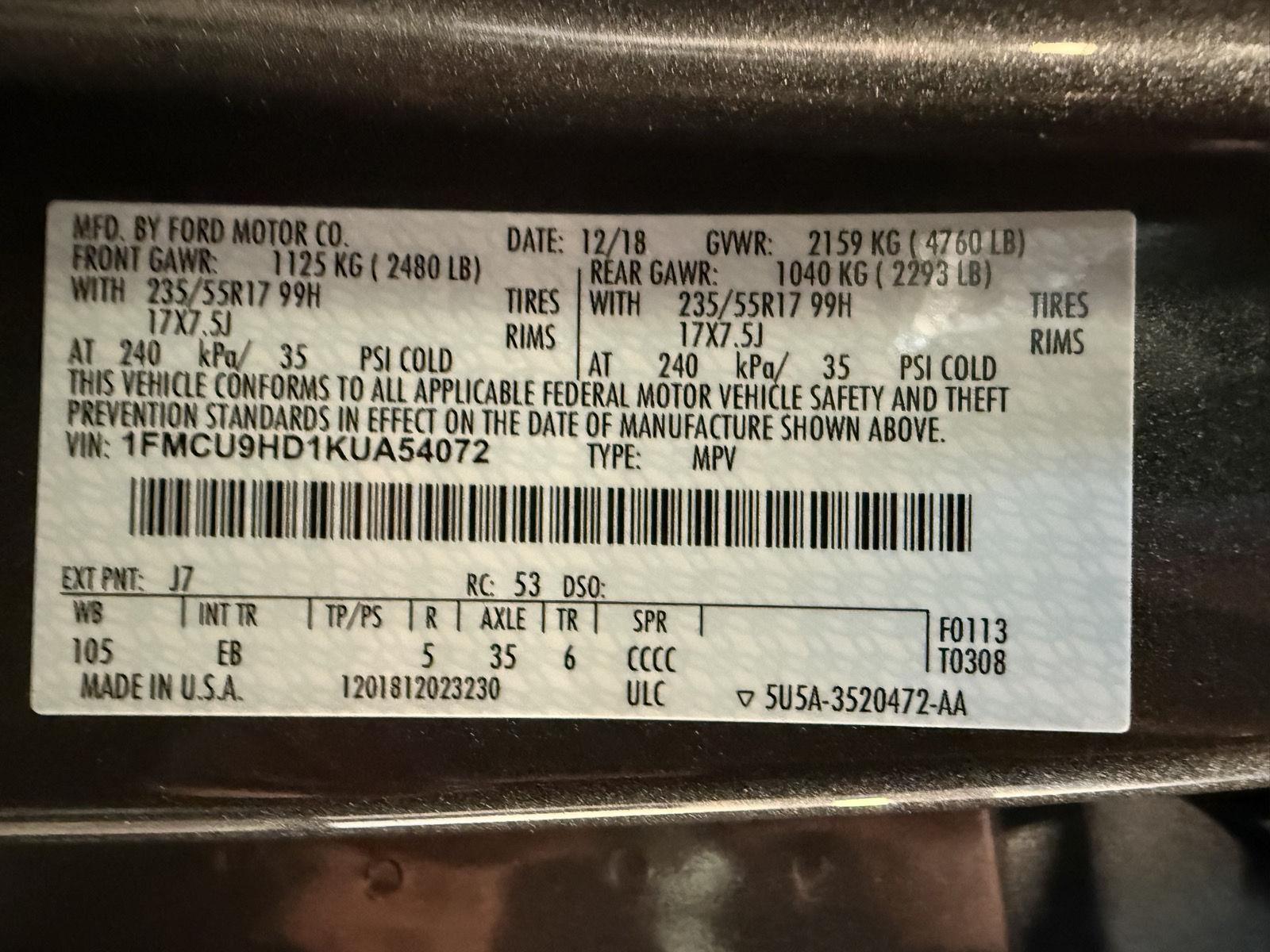 Used 2019 Ford Escape for sale in St. Joseph MO