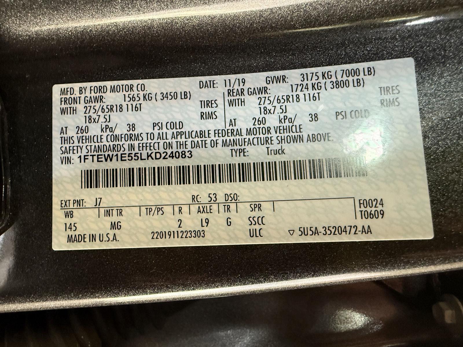 Pre-Owned 2020 Ford F-150 for sale in St. Joseph MO