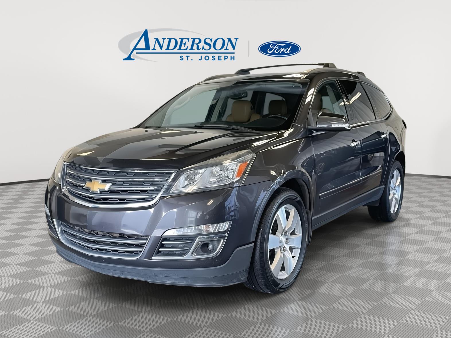 Gray (Tungsten Metallic) 2013 Chevrolet Traverse LTZ AWD SUV / Crossover All-Wheel Drive 6-Speed Automatic