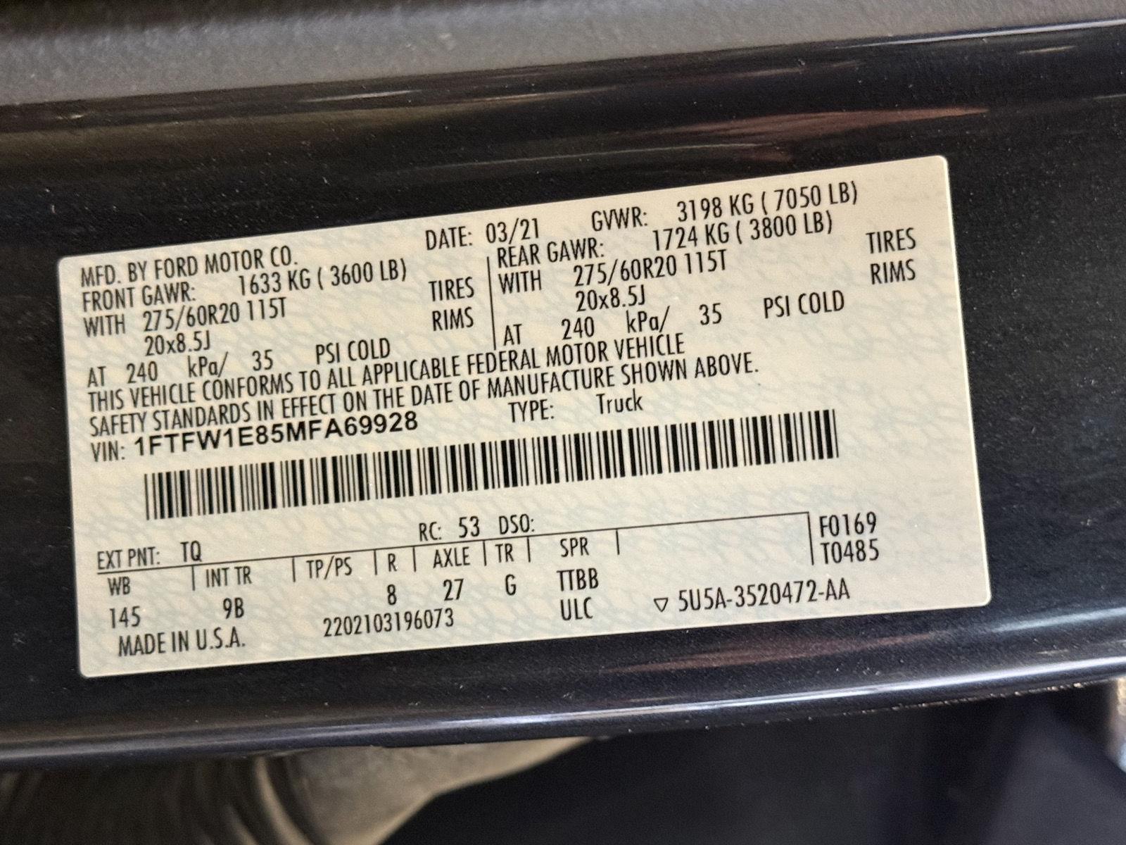 Pre-Owned 2021 Ford F-150 for sale in St. Joseph MO