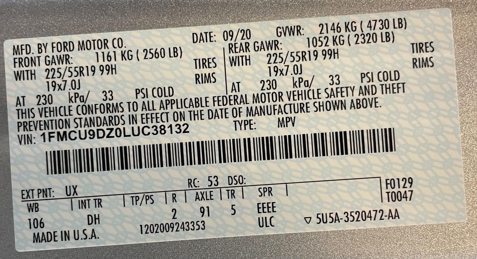 Pre-Owned 2020 Ford Escape Hybrid for sale in St. Joseph MO