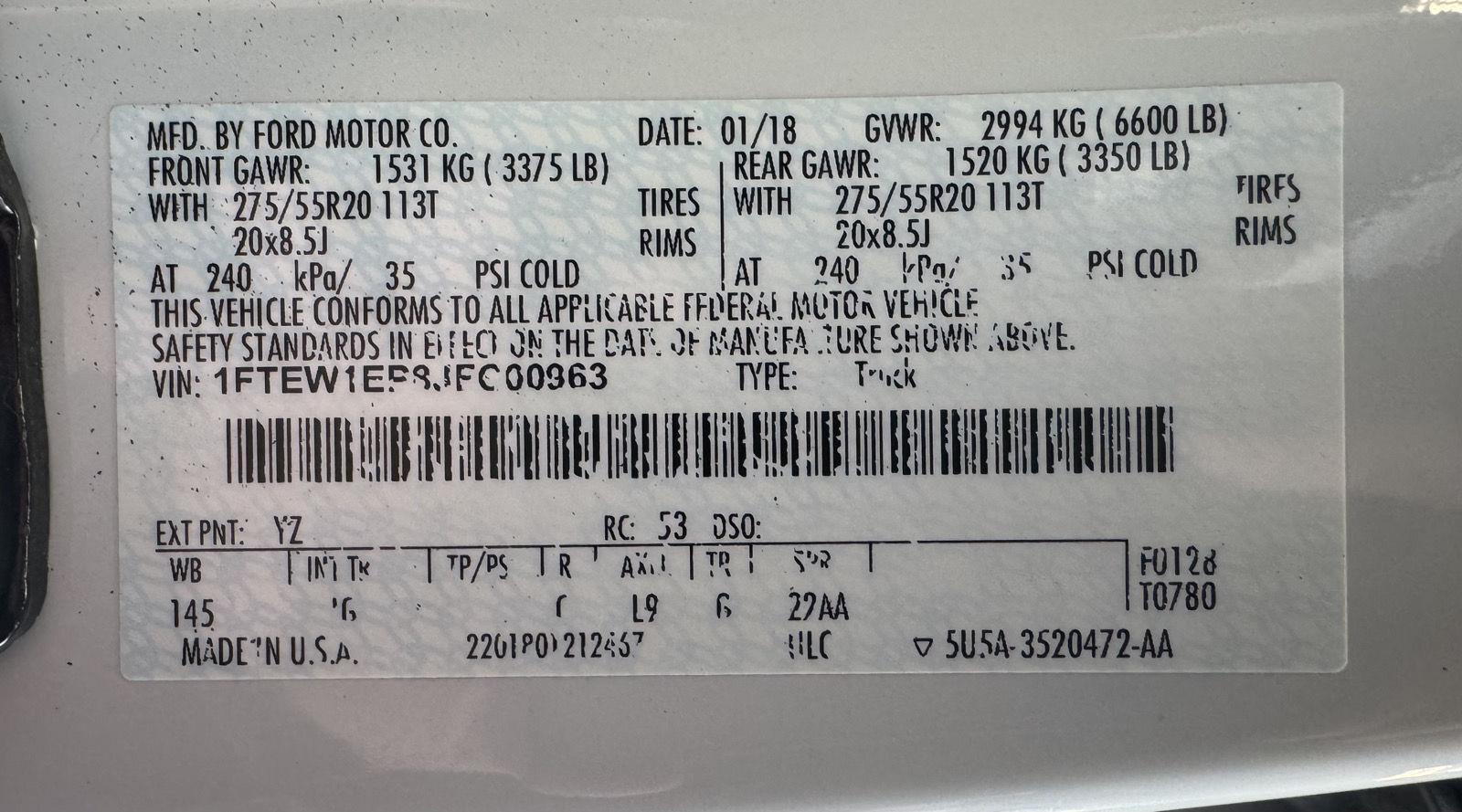 Pre-Owned 2018 Ford F-150 for sale in St. Joseph MO