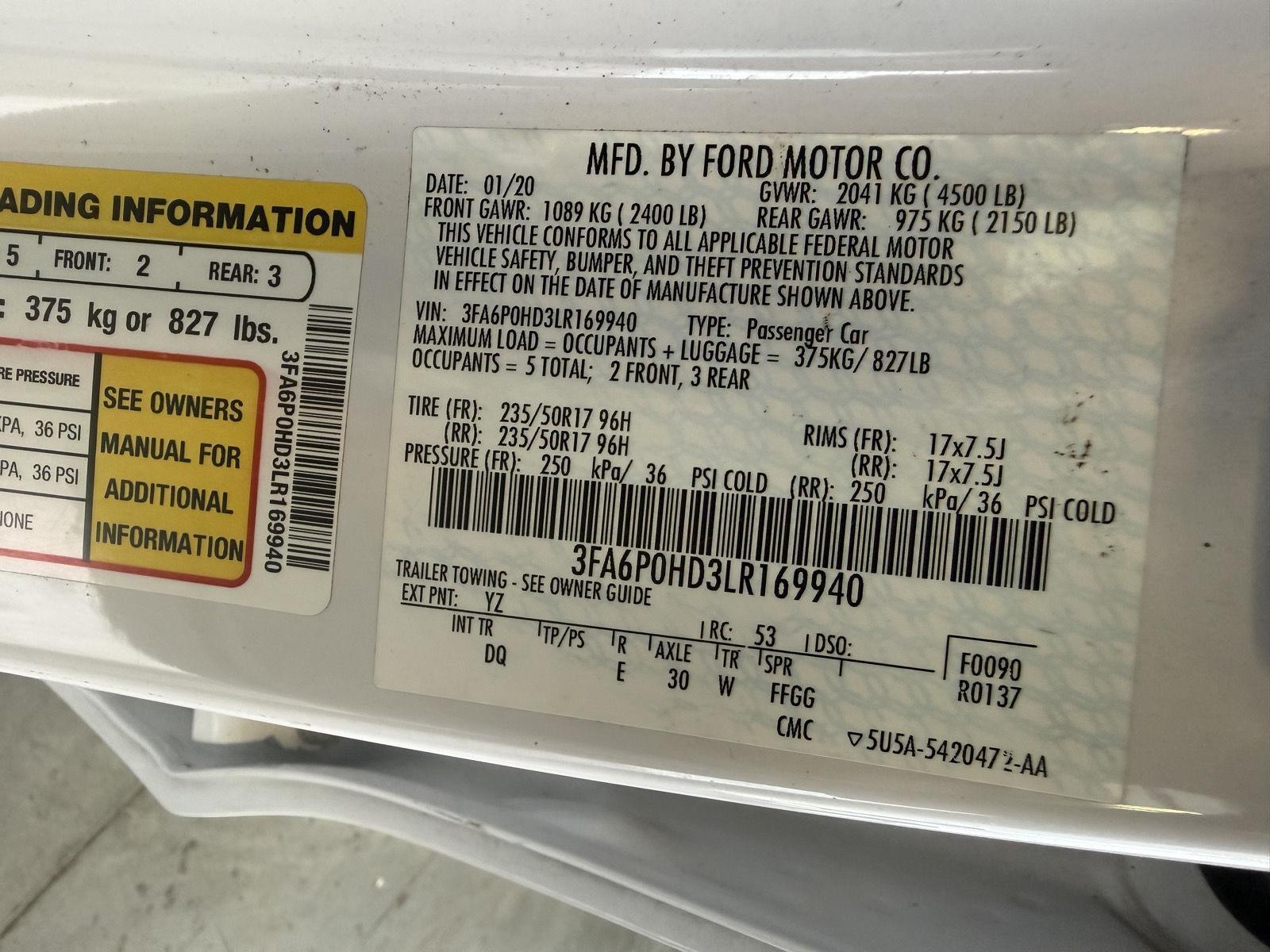 Used 2020 Ford Fusion for sale in St. Joseph MO