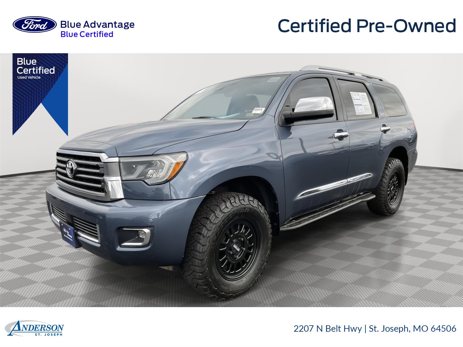 Shoreline Blue Pearl 2018 Toyota Sequoia Limited 4WD SUV / Crossover Four-Wheel Drive 6-Speed Automatic
