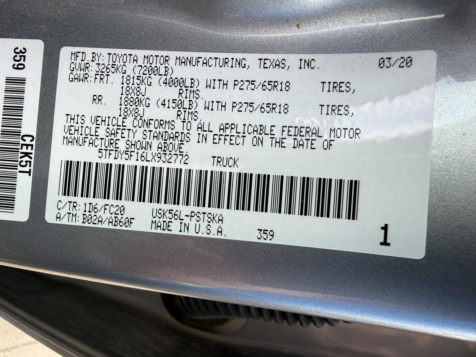 Used 2020 Toyota Tundra for sale in St. Joseph MO