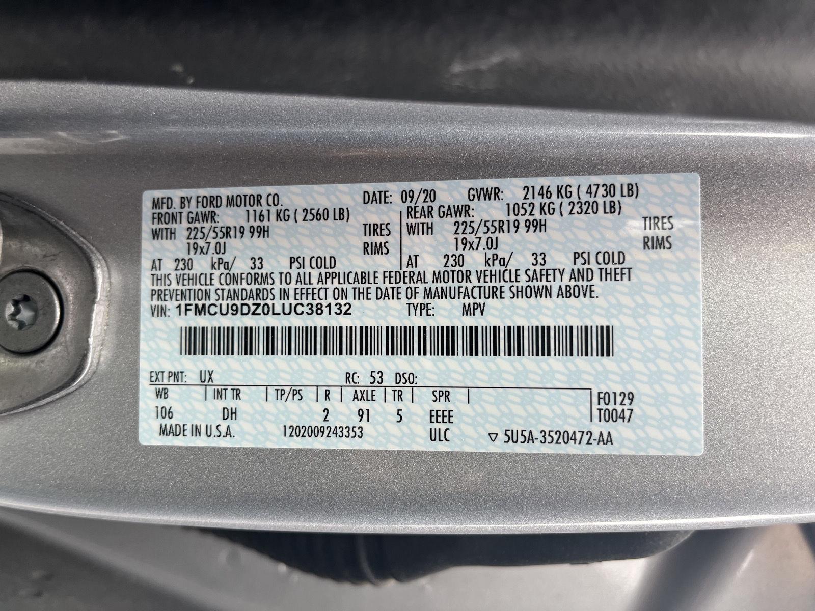 Used 2020 Ford Escape Hybrid for sale in St. Joseph MO