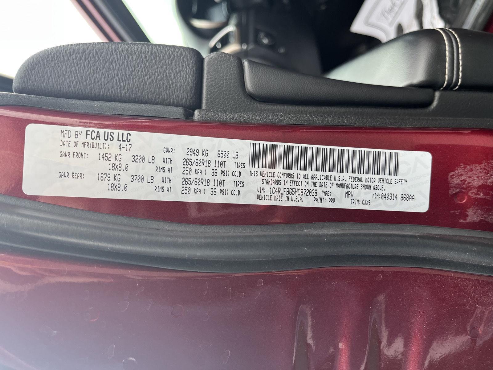 Used 2017 Jeep Grand Cherokee for sale in St. Joseph MO