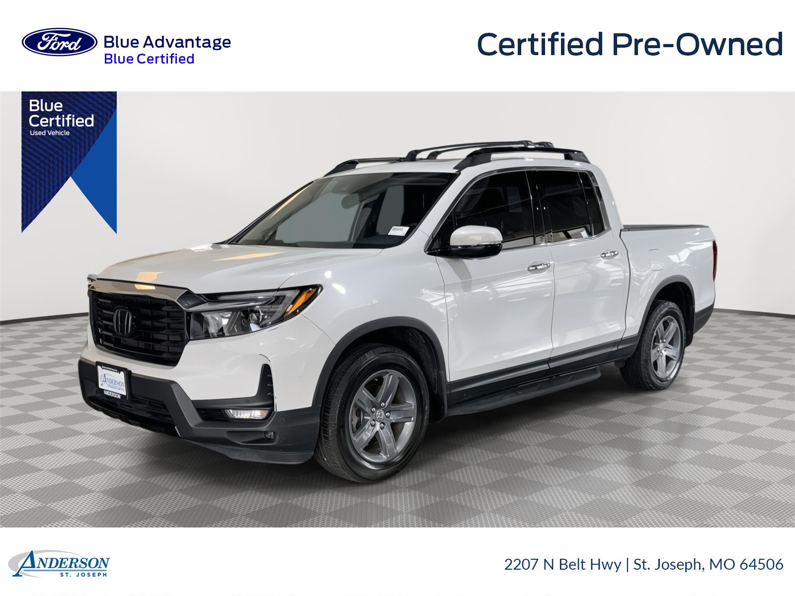 Platinum White Pearl 2021 Honda Ridgeline RTL-E AWD Pickup Truck All-Wheel Drive 9-Speed Automatic