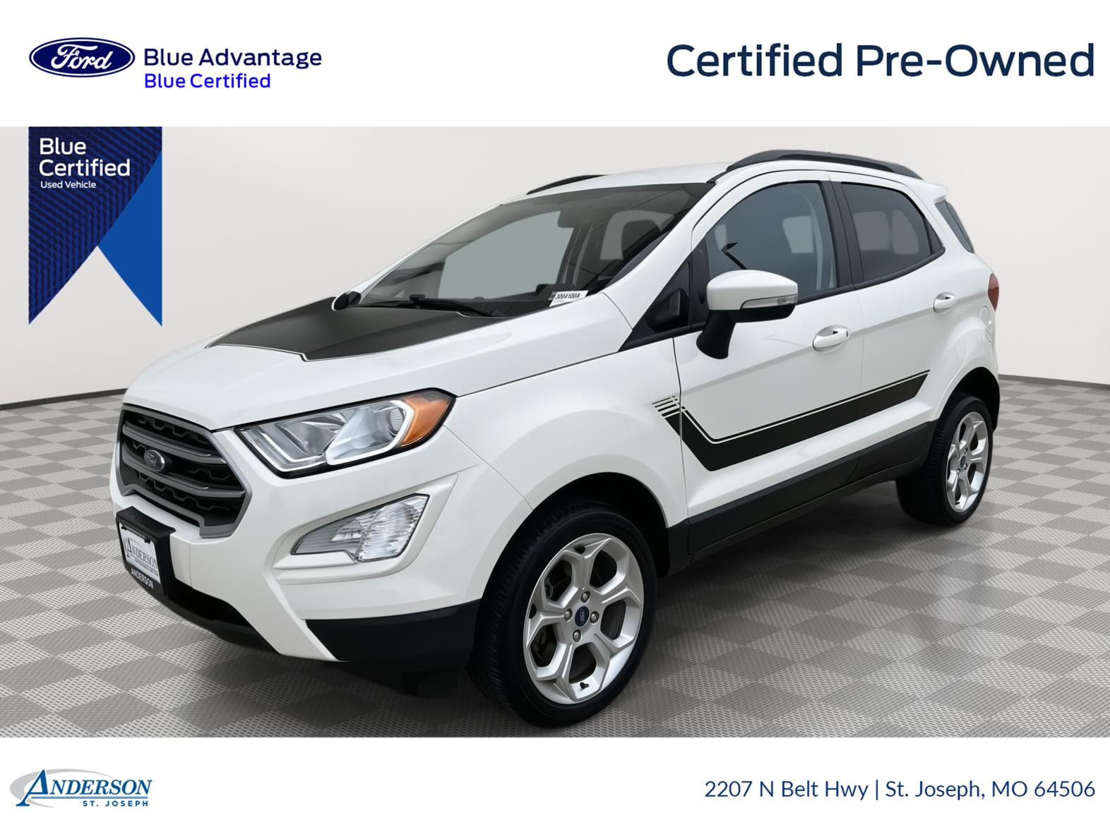 Diamond White 2022 Ford EcoSport SUV / Crossover All-Wheel Drive 6-Speed Automatic