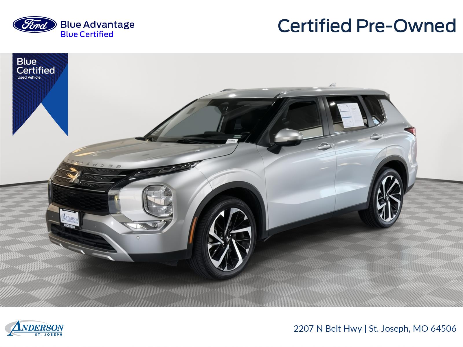 Alloy Silver Metallic 2023 Mitsubishi Outlander SUV / Crossover Front-Wheel Drive Continuously Variable Transmission