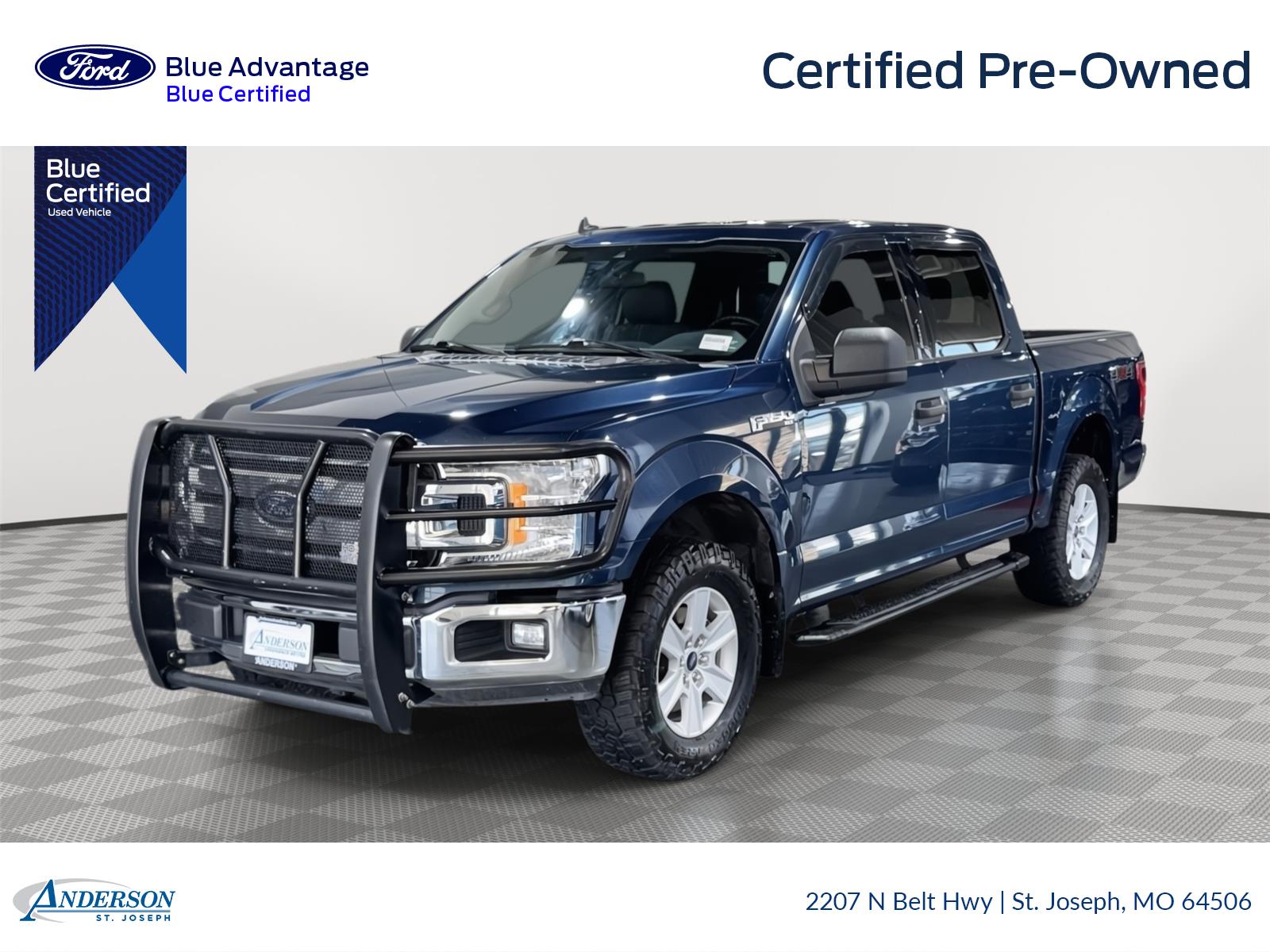 Blue Jeans 2020 Ford F-150 Pickup Truck Four-Wheel Drive Automatic