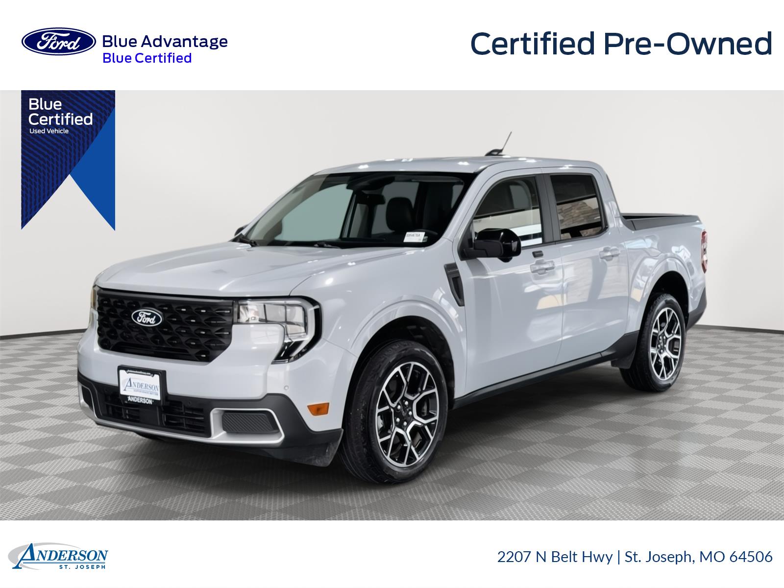 Space White 2025 Ford Maverick Pickup Truck All-Wheel Drive Continuously Variable Transmission