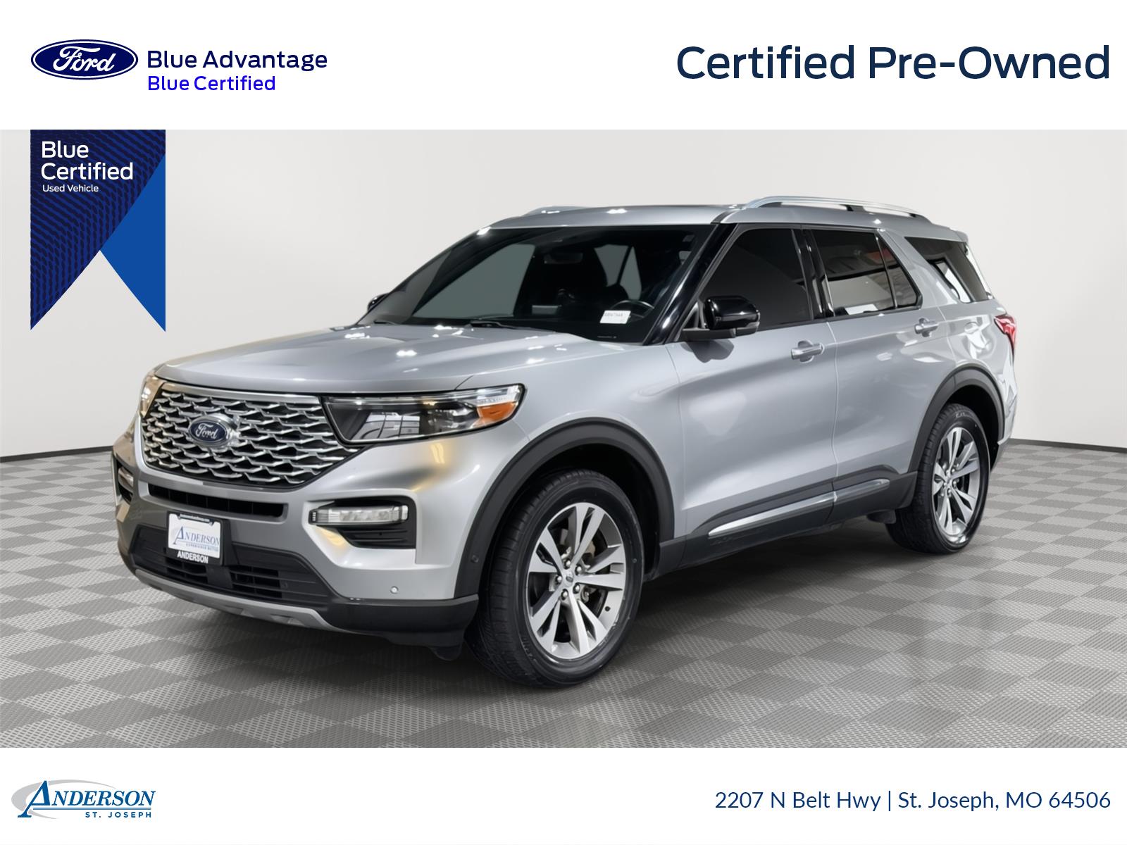 Iconic Silver 2020 Ford Explorer SUV / Crossover All-Wheel Drive Automatic
