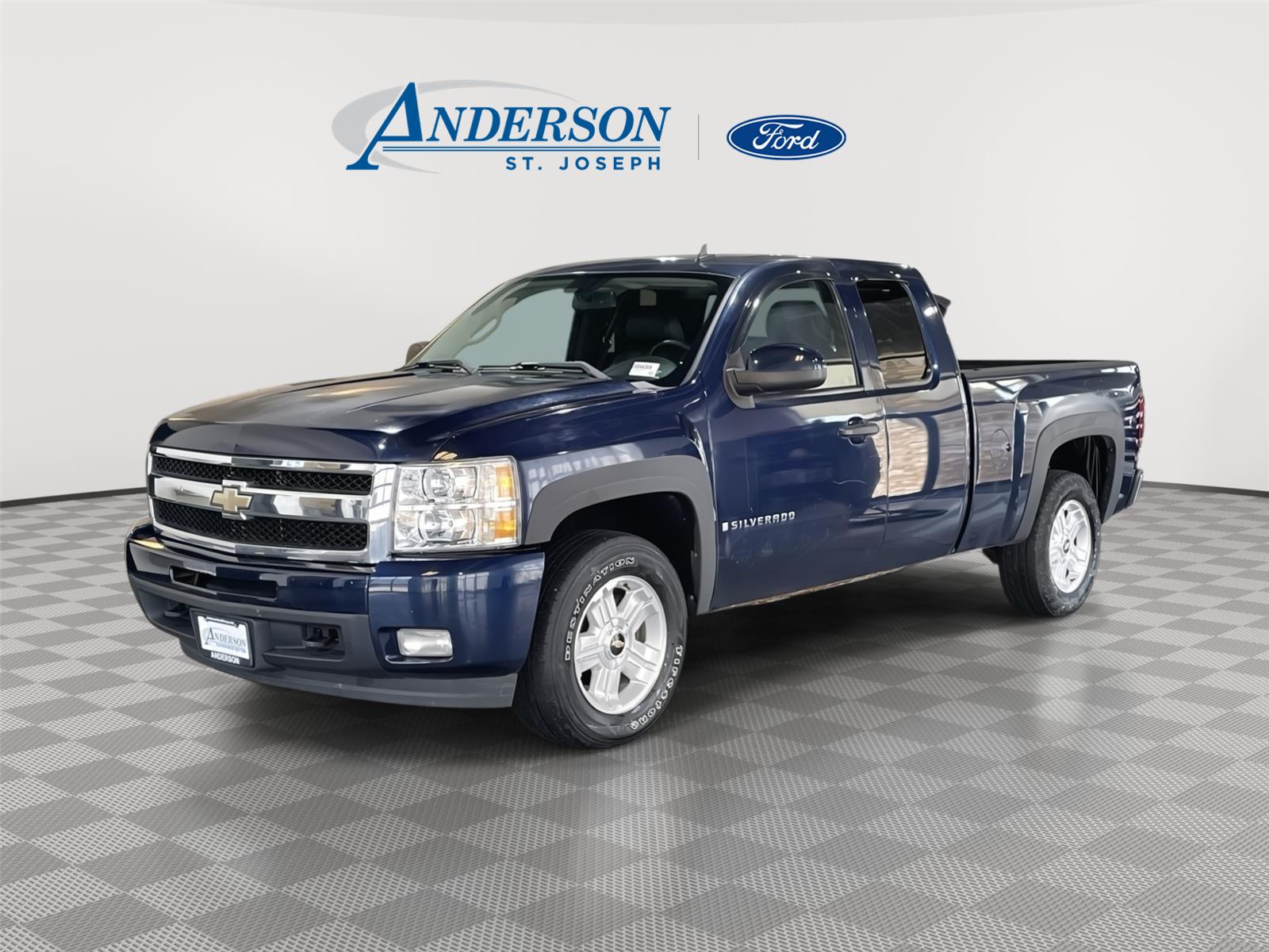Imperial Blue Metallic 2009 Chevrolet Silverado 1500 Pickup Truck Four-Wheel Drive 4-Speed Automatic
