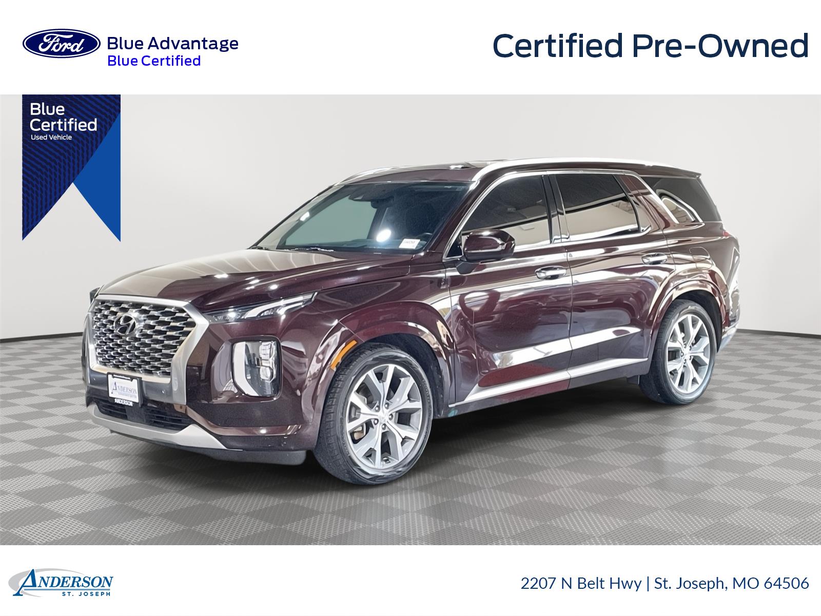 Red (Sierra Burgundy) 2021 Hyundai Palisade SUV / Crossover All-Wheel Drive Automatic