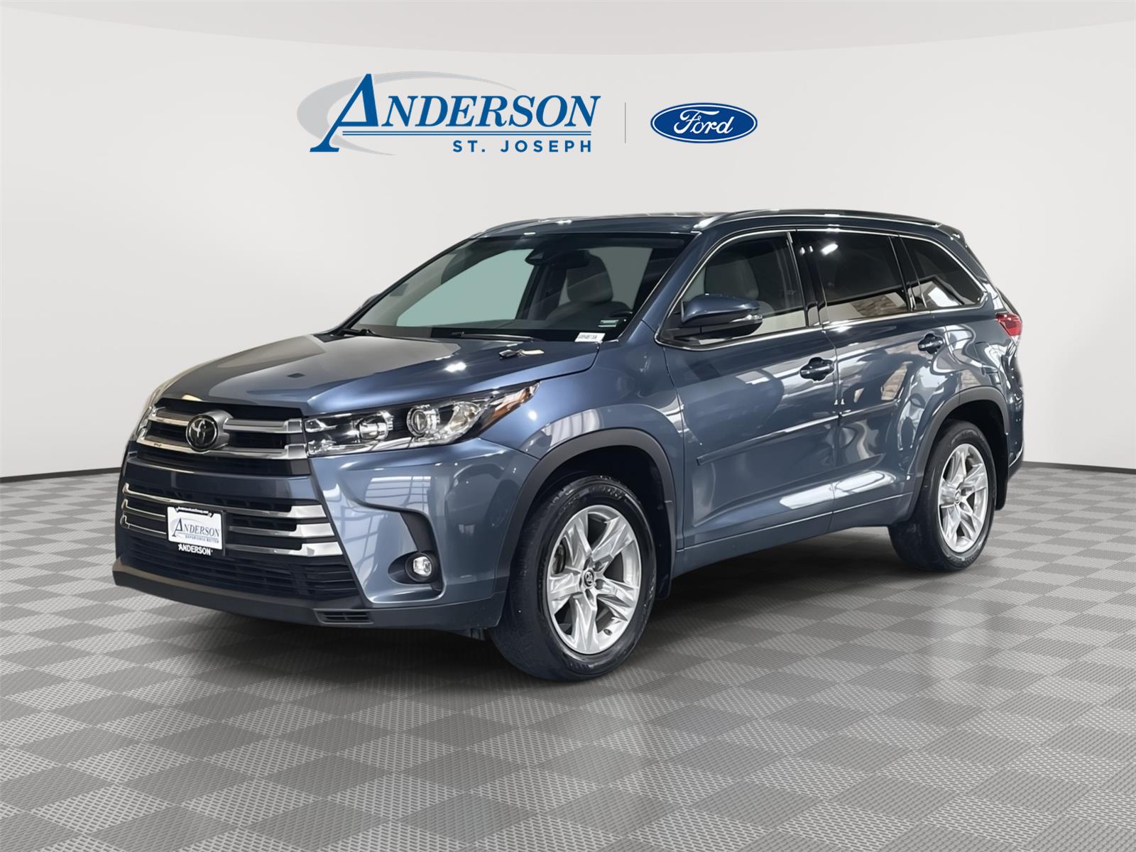 Shoreline Blue Pearl 2019 Toyota Highlander SUV / Crossover All-Wheel Drive 8-Speed Automatic