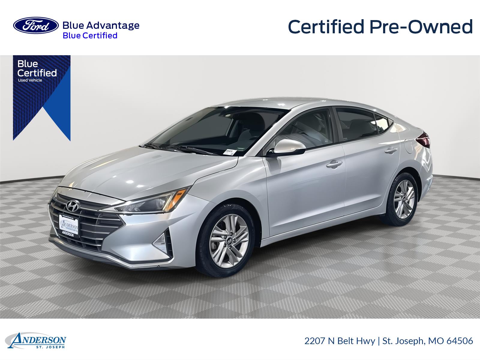 Symphony Silver 2019 Hyundai Elantra Sedan Front-Wheel Drive Automatic