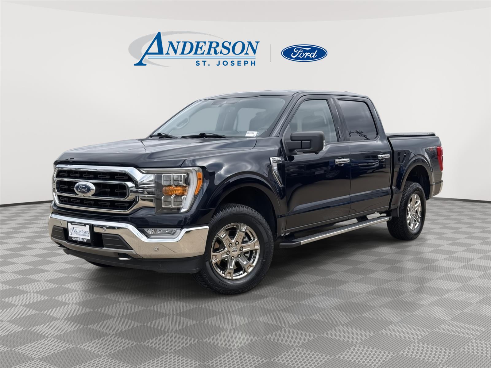 Antimatter Blue 2021 Ford F-150 Pickup Truck Four-Wheel Drive Automatic