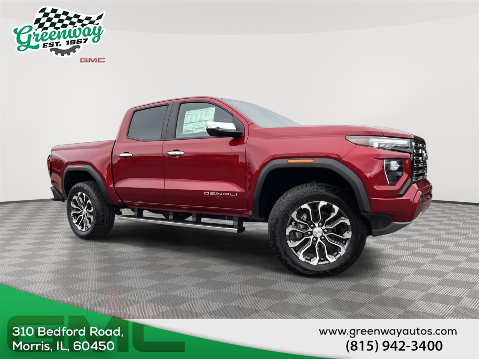 Volcanic Red Tintcoat 2026 GMC Canyon Denali Crew Cab 4WD Pickup Truck Four-Wheel Drive 8-Speed Automatic