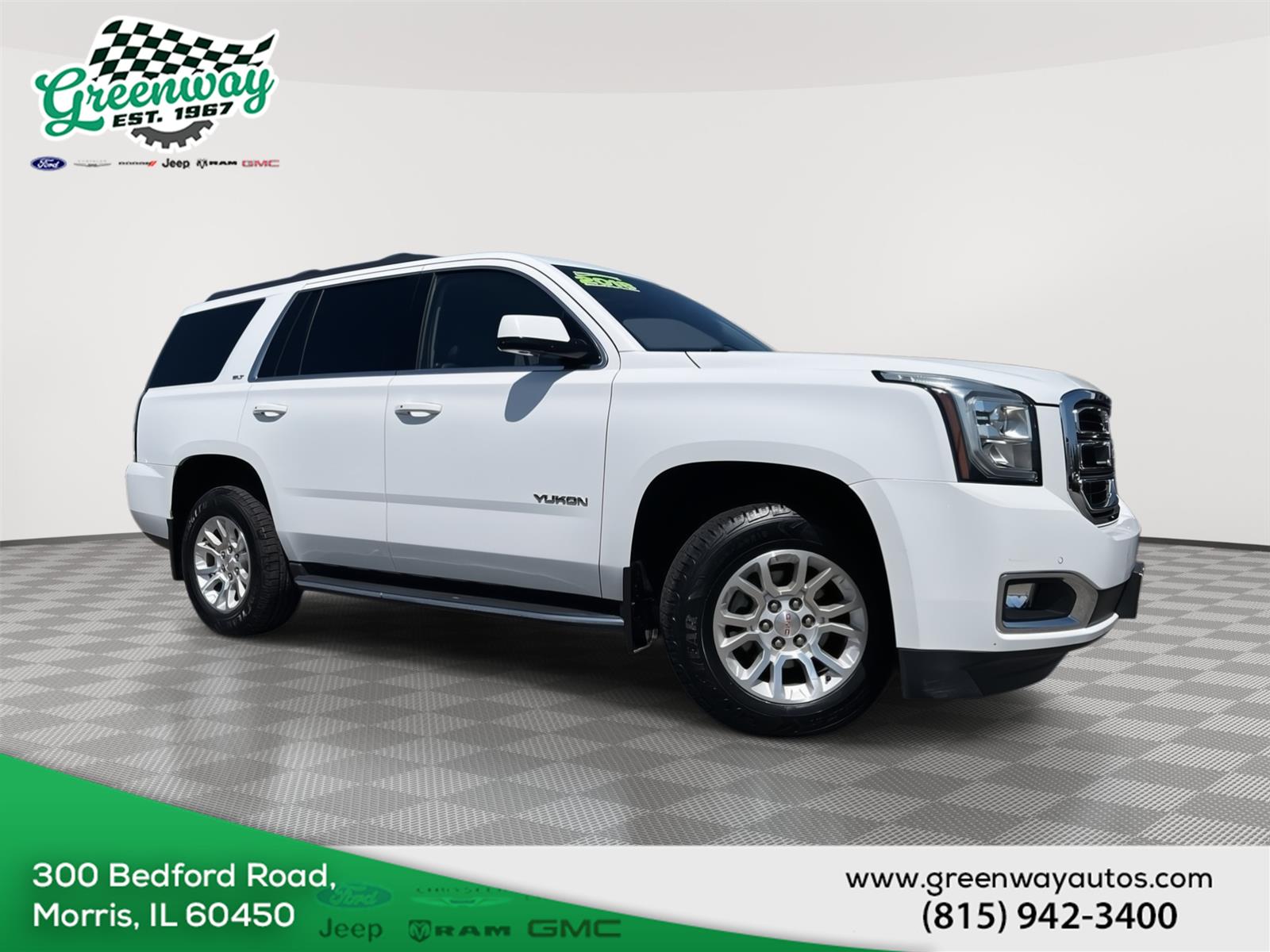 Summit White 2018 GMC Yukon SUV / Crossover Four-Wheel Drive 6-Speed Automatic