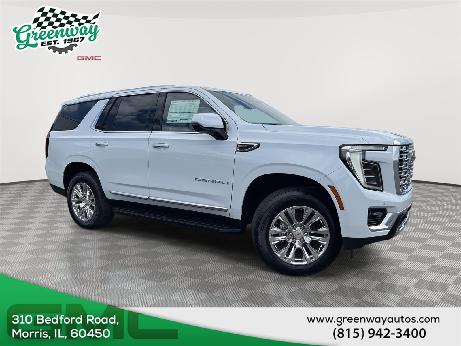 Glacier White Tricoat 2026 GMC Yukon SUV / Crossover Four-Wheel Drive Automatic