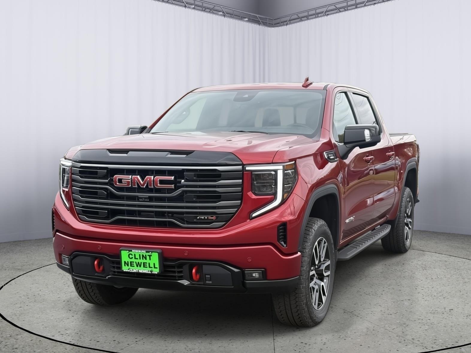 Volcanic Red Tintcoat 2025 GMC Sierra 1500 AT4 Crew Cab 4WD Pickup Truck Four-Wheel Drive Automatic