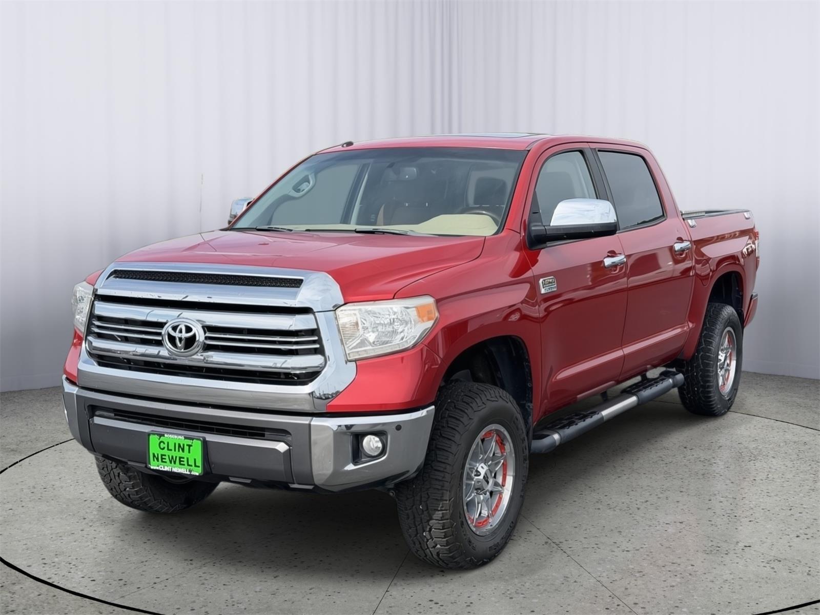 Barcelona Red Metallic 2017 Toyota Tundra 1794 Edition CrewMax 5.7L 4WD Pickup Truck Four-Wheel Drive Automatic