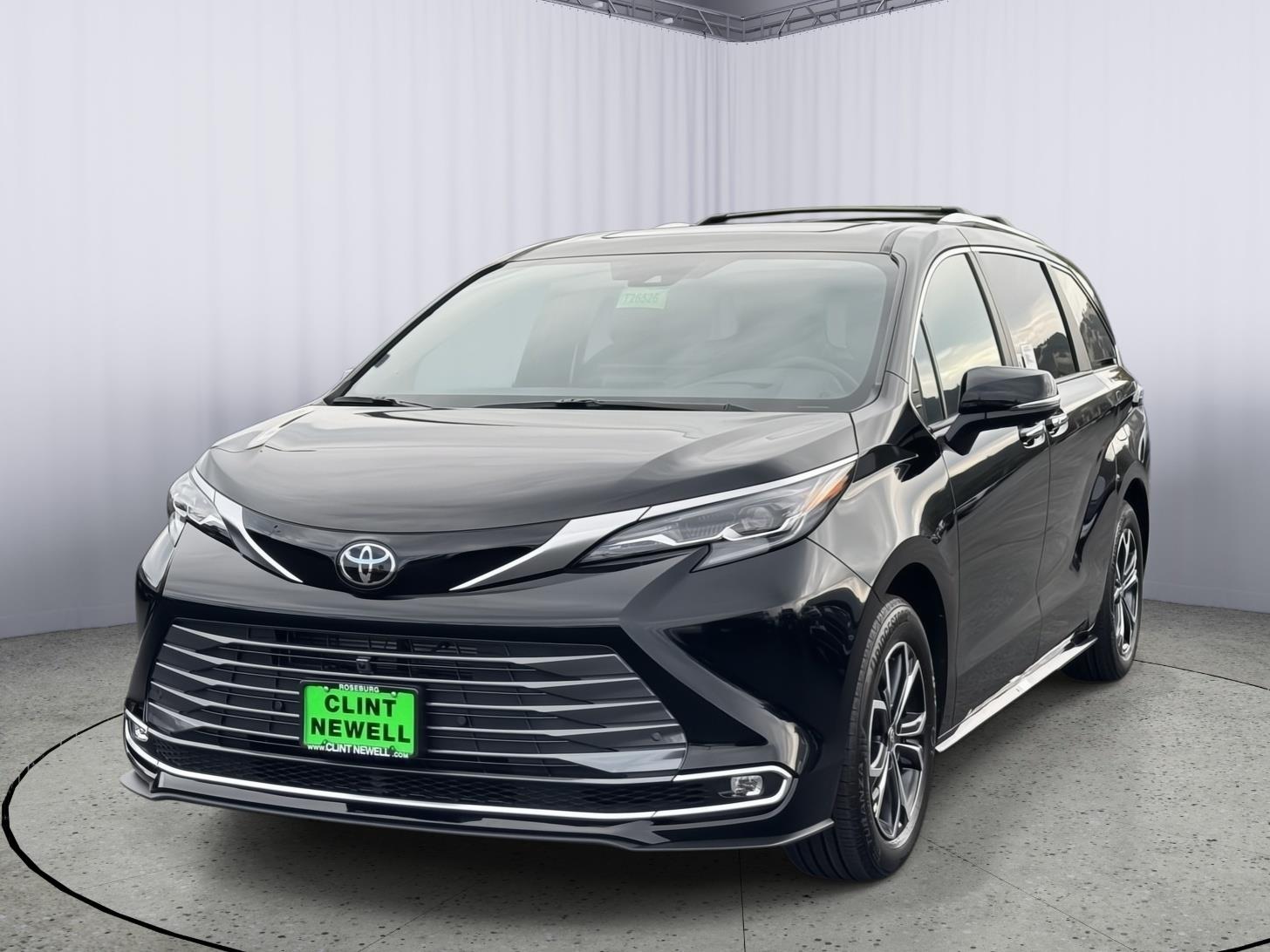 Midnight Black Metallic 2026 Toyota Sienna Minivan All-Wheel Drive Continuously Variable Transmission