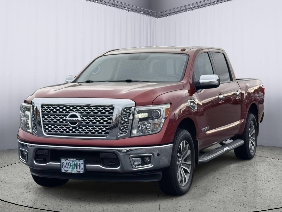 Cayenne Red 2017 Nissan Titan Pickup Truck Four-Wheel Drive Automatic