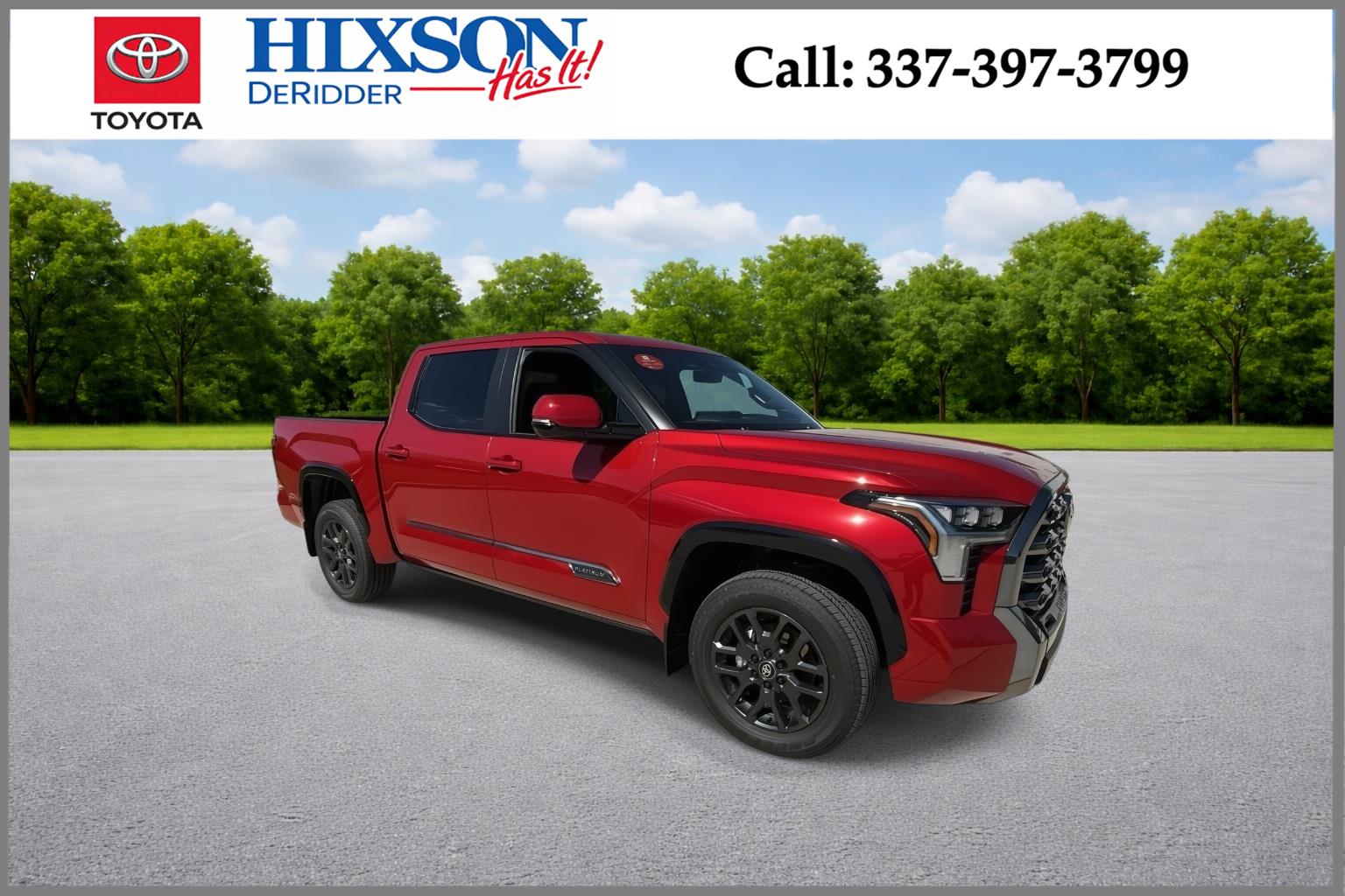 Supersonic Red 2026 Toyota Tundra Platinum CrewMax Cab 4WD Pickup Truck Four-Wheel Drive Automatic