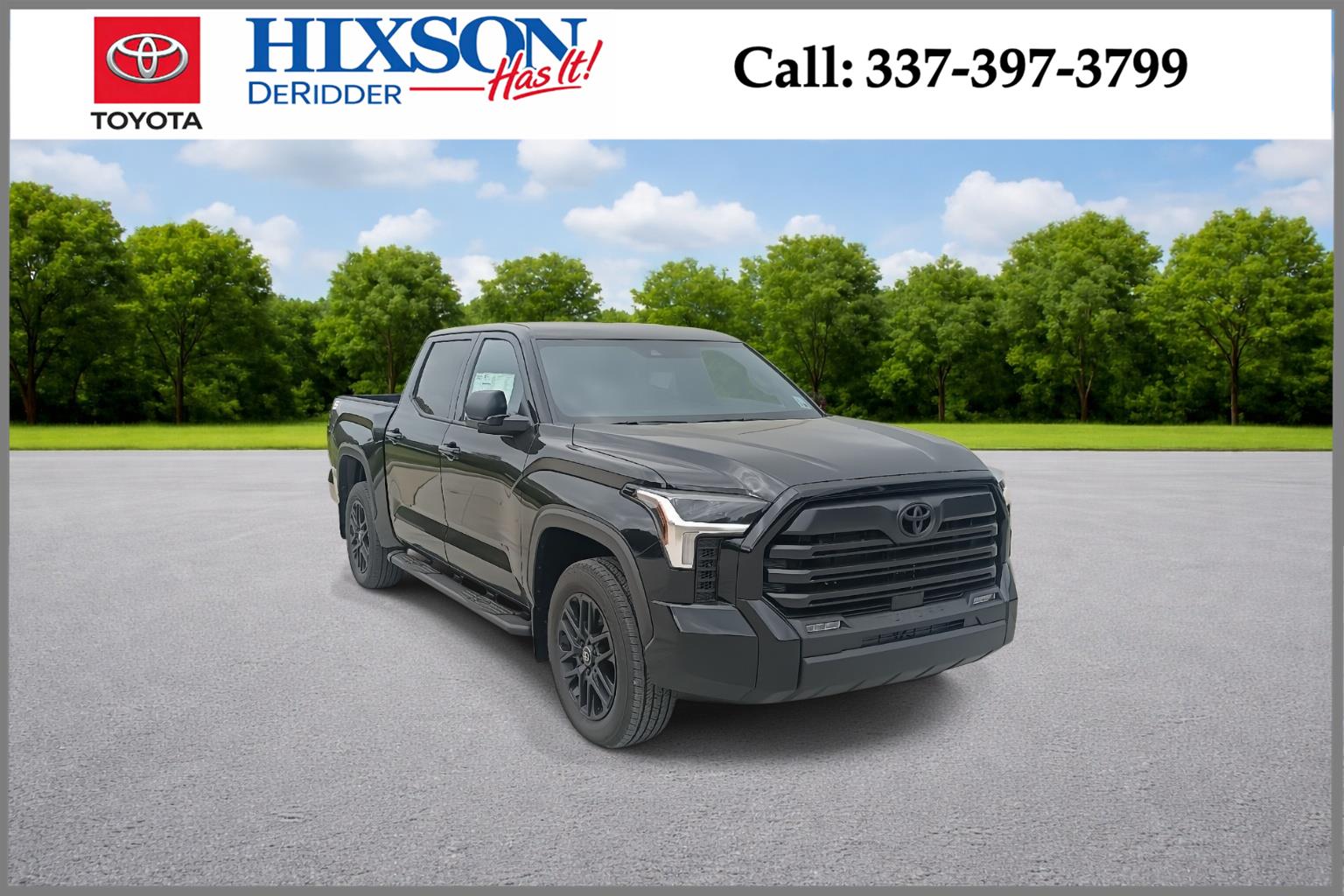 Midnight Black Metallic 2026 Toyota Tundra SR5 CrewMax Cab 4WD Pickup Truck Four-Wheel Drive Automatic