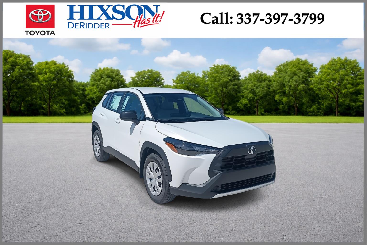 White (Wind Chill Pearl) 2026 Toyota Corolla Cross L FWD SUV / Crossover Front-Wheel Drive Continuously Variable Transmission